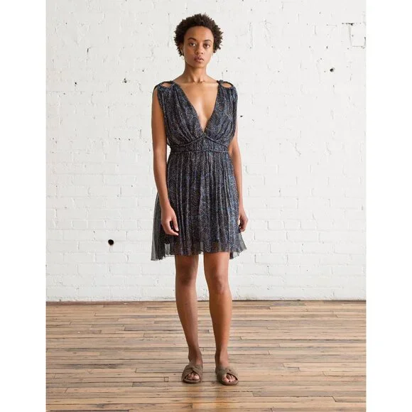 Isabel Marant Étoile "Estelle" Printed Silk Dress, size 36. Fits like a 2/4 - Picture 1 of 16